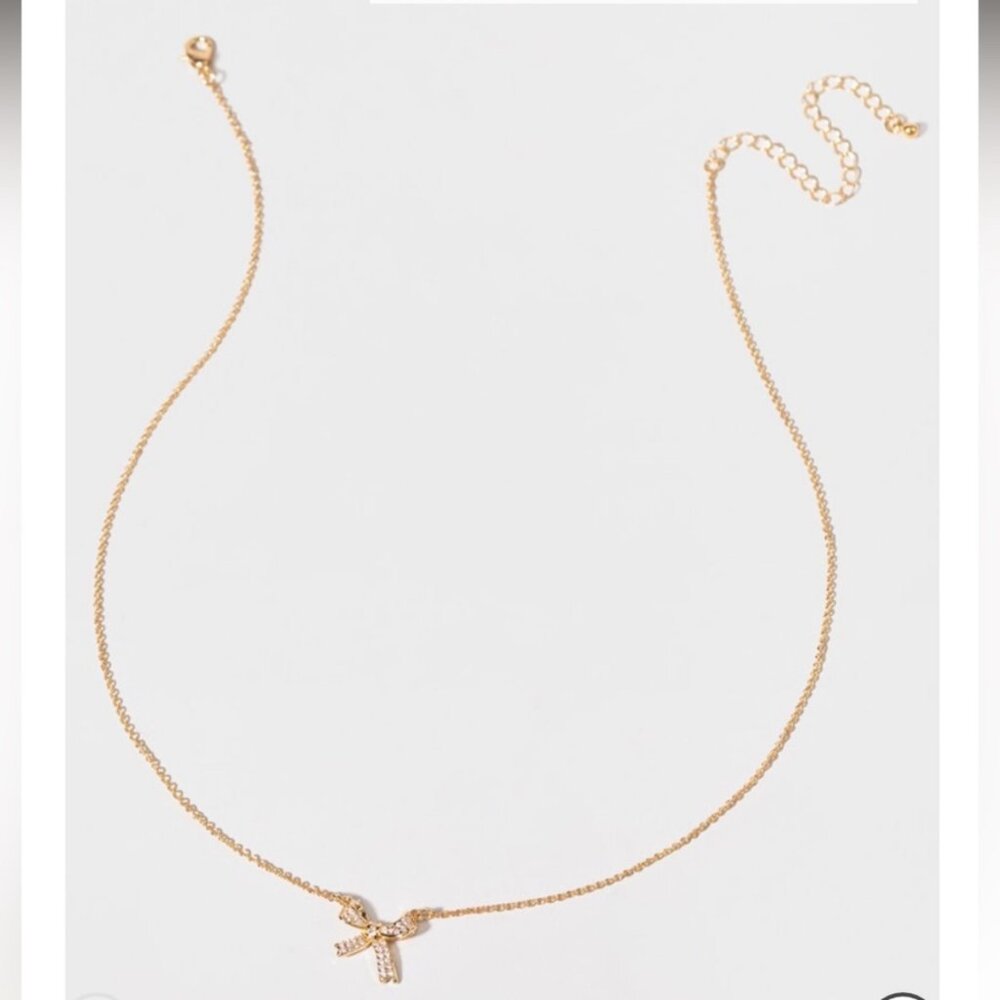 Noelle Bow Pendant Necklace - ORIGINALLY 21.00